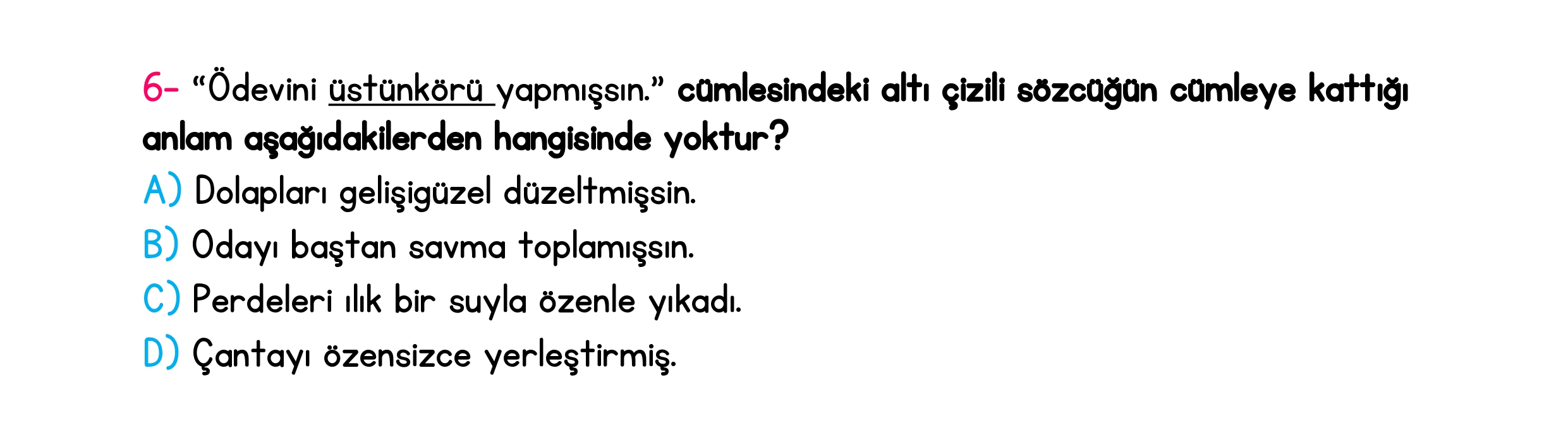 4. Sınıf Türkiye Geneli Ara Tatil Değerlendirme Sınavı