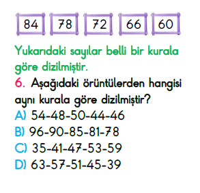 4.Sınıf Ekim Ayı Süreç İzleme Sınavı-3