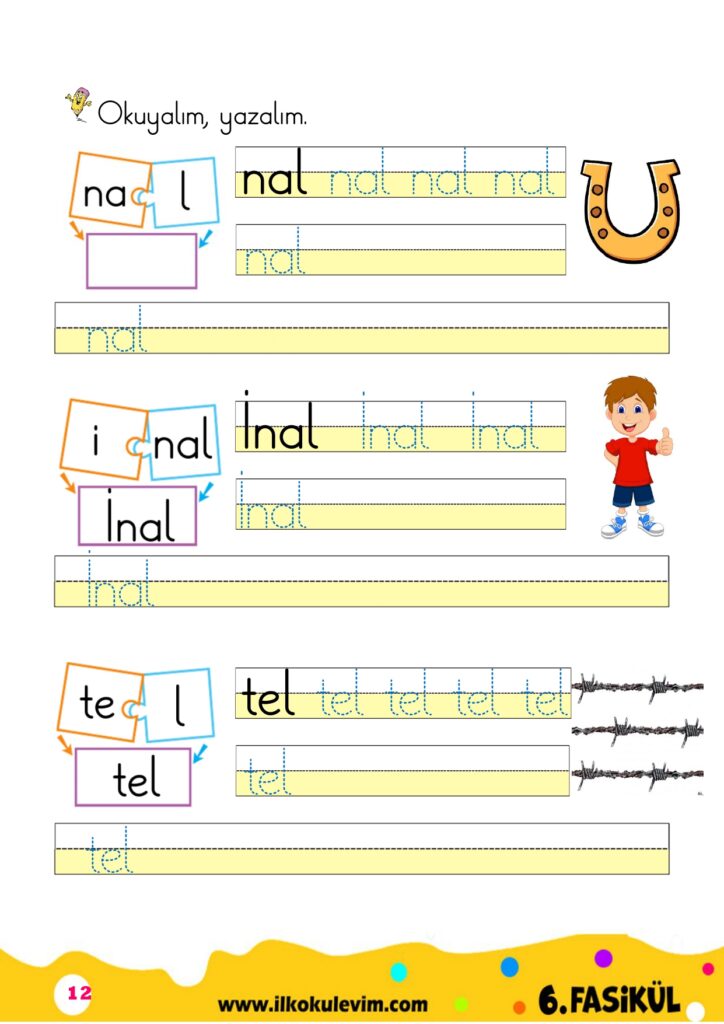 1. Sınıf L Sesi Fasikülü