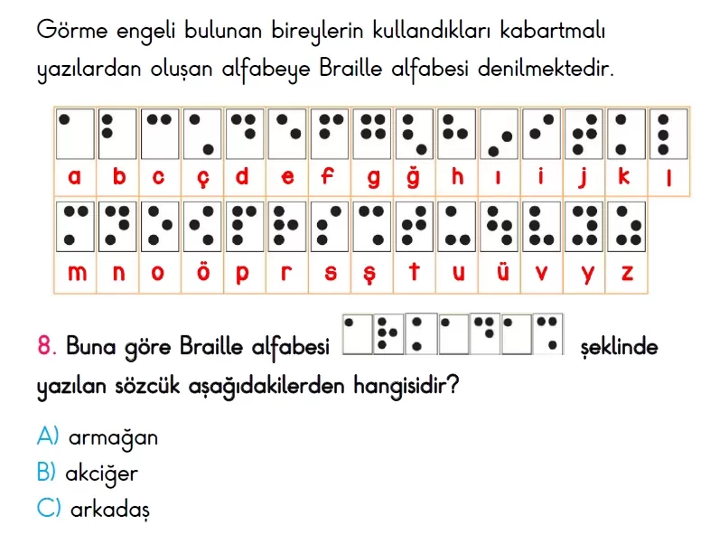 3. Sınıf Türkiye Geneli Süreç İzleme Sınavı-2 (ONLİNE ve PDF)