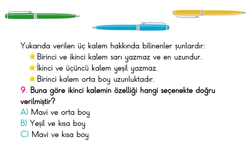 3. Sınıf Türkiye Geneli Süreç İzleme Sınavı-2 (ONLİNE ve PDF)