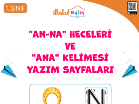 1. Sınıf N Sesi "an-na-ana" Yazım Sayfaları