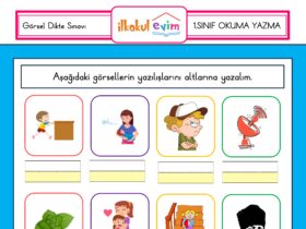 1. Sınıf İ Sesi Görsel Dikte Sınavı