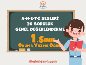 1. Sınıf A-N-E-T-İ Sesleri 30 Soruluk Genel Değerlendirme