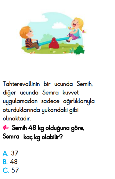 3. Sınıf Türkiye Geneli Kazanım Değerlendirme Sınavı 6