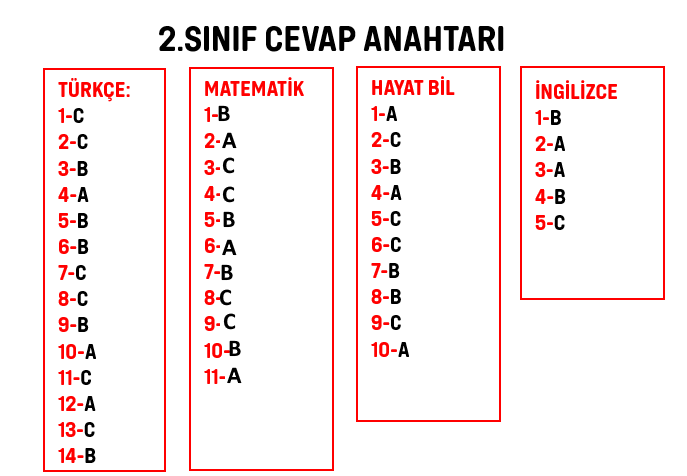 2.Sınıf Kasım Ara Tatil Değerlendirme Soruları