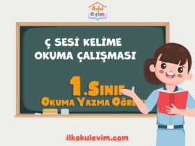 1. Sınıf Ç Sesi Kelime Okuma Çalışması