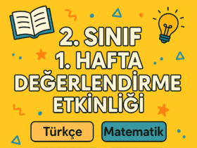 2.Sınıf 1.Hafta Değerlendirme Etkinliği