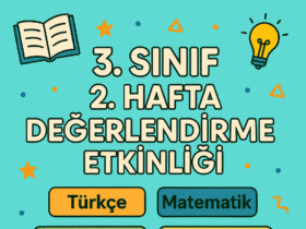3.Sınıf 2.Hafta Değerlendirme Etkinliği