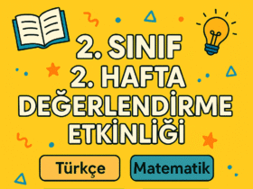 2.Sınıf 2.Hafta Değerlendirme Etkinliği