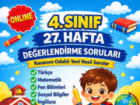 4.Sınıf 27.Hafta Değerlendirme Soruları