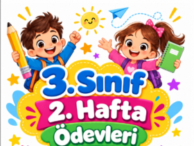 3. Sınıf 2. Hafta Ödevleri