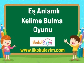 ES ANLAMLI KELIME BULMA OYUNU