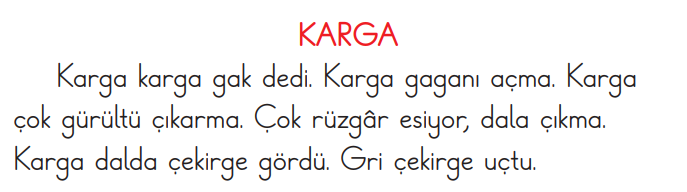 1.Sınıf 15. Hafta Süreç Değerlendirme