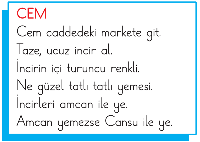 1.Sınıf 15. Hafta Süreç Değerlendirme