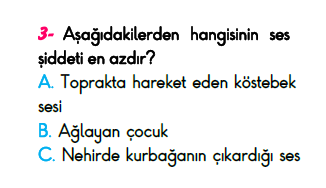 3. Sınıf Türkiye Geneli Kazanım Değerlendirme Sınavı 6