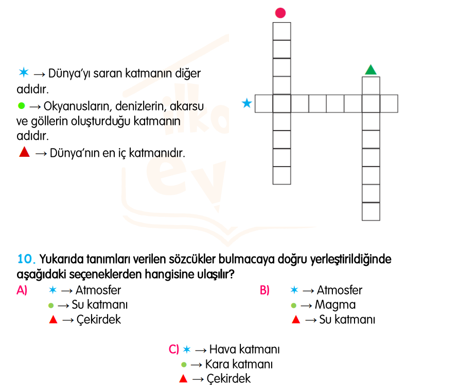 3.Sınıf Kasım Ara Tatil Değerlendirme Soruları