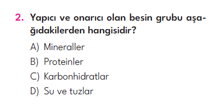 4.Sınıf 6. Hafta Değerlendirme Testi