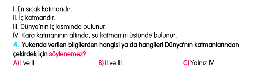 3.Sınıf Kasım Ara Tatil Değerlendirme Soruları
