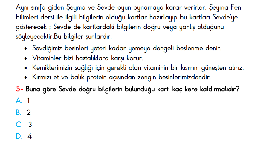 4.Sınıf 2.Dönem Türkiye Geneli Hazırbulunuşluk Sınavı