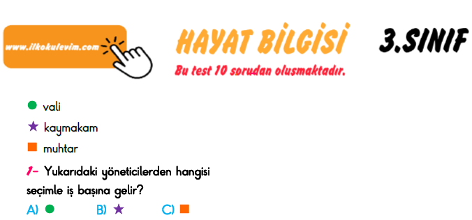 3. Sınıf Türkiye Geneli Kazanım Değerlendirme Sınavı 6