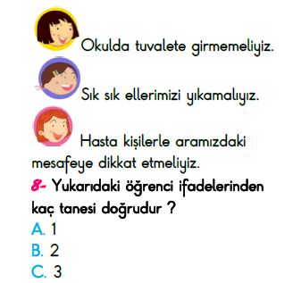 3. Sınıf Türkiye Geneli Kazanım Değerlendirme Sınavı 6