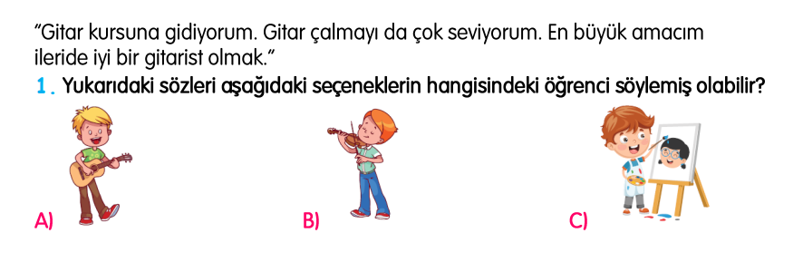 3.Sınıf Kasım Ara Tatil Değerlendirme Soruları