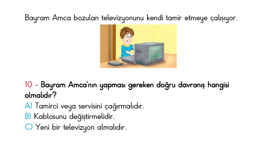 3.Sınıf 2.Dönem Türkiye Geneli Hazırbulunuşluk Sınavı