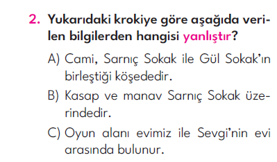 3.Sınıf 4. Hafta Değerlendirme Testi
