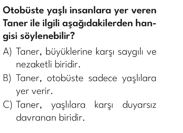 2.Sınıf 15. Hafta Süreç Değerlendirme