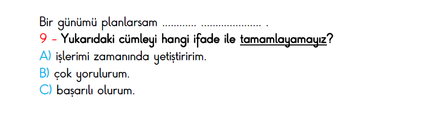 3.Sınıf 2.Dönem Türkiye Geneli Hazırbulunuşluk Sınavı