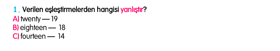 3.Sınıf Kasım Ara Tatil Değerlendirme Soruları