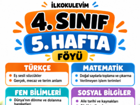 4. Sınıf 5. Hafta Föyü