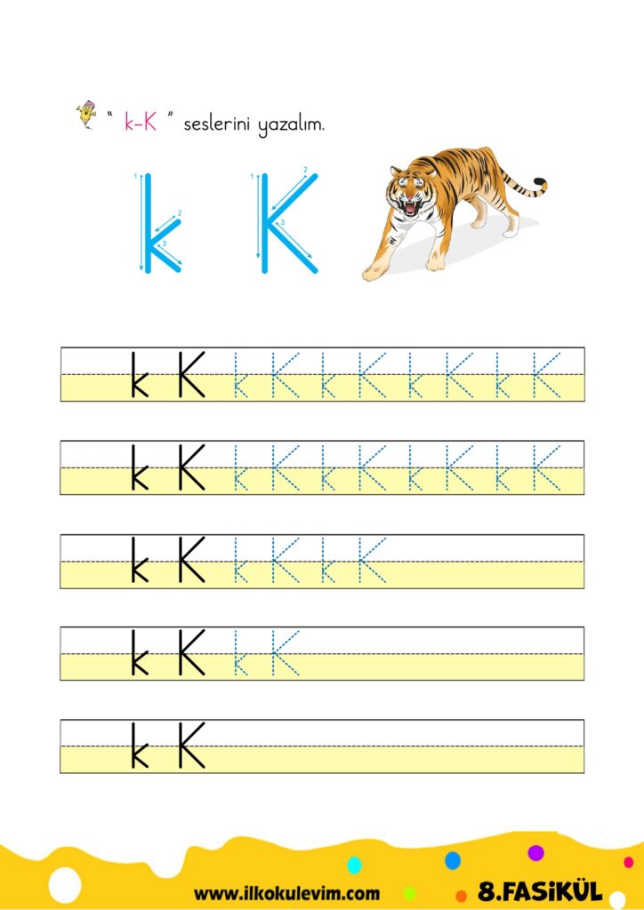 1. Sınıf K Sesi Fasikülü