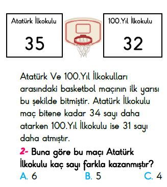 2. Sınıf Türkiye Geneli Kazanım Değerlendirme Sınavı 6