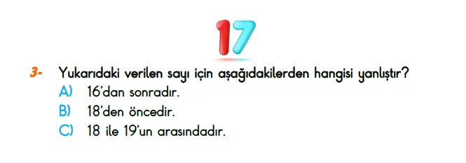 1. Sınıf Kazanım Değerlendirme Sınavı 20 Mayıs 2023