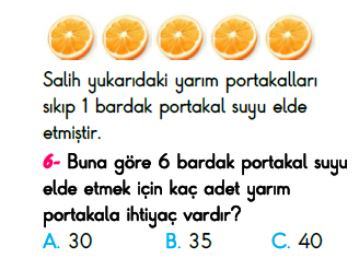 2. Sınıf Türkiye Geneli Kazanım Değerlendirme Sınavı 6