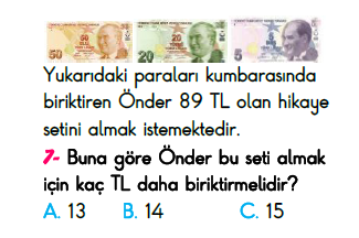 2. Sınıf Türkiye Geneli Kazanım Değerlendirme Sınavı 6