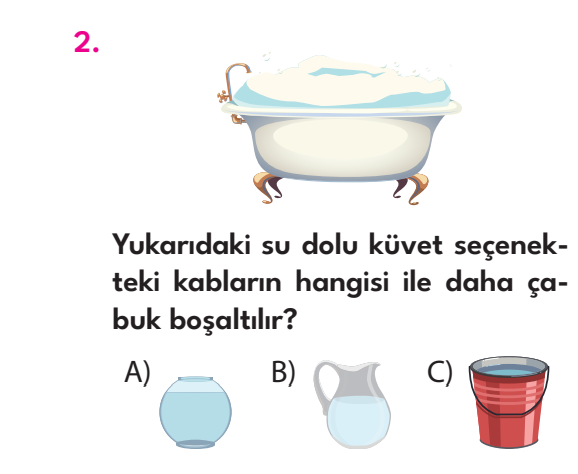 2. Sınıf 16. Hafta Değerlendirme Sınavı