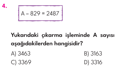 4.Sınıf 6. Hafta Değerlendirme Testi