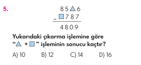4.Sınıf 6. Hafta Değerlendirme Testi