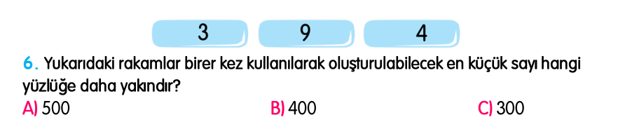 3.Sınıf Kasım Ara Tatil Değerlendirme Soruları