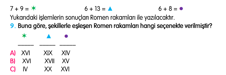 3.Sınıf Kasım Ara Tatil Değerlendirme Soruları
