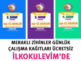 Meraklı Zihinler 6-12 Aralık Çalışma Kağıtları