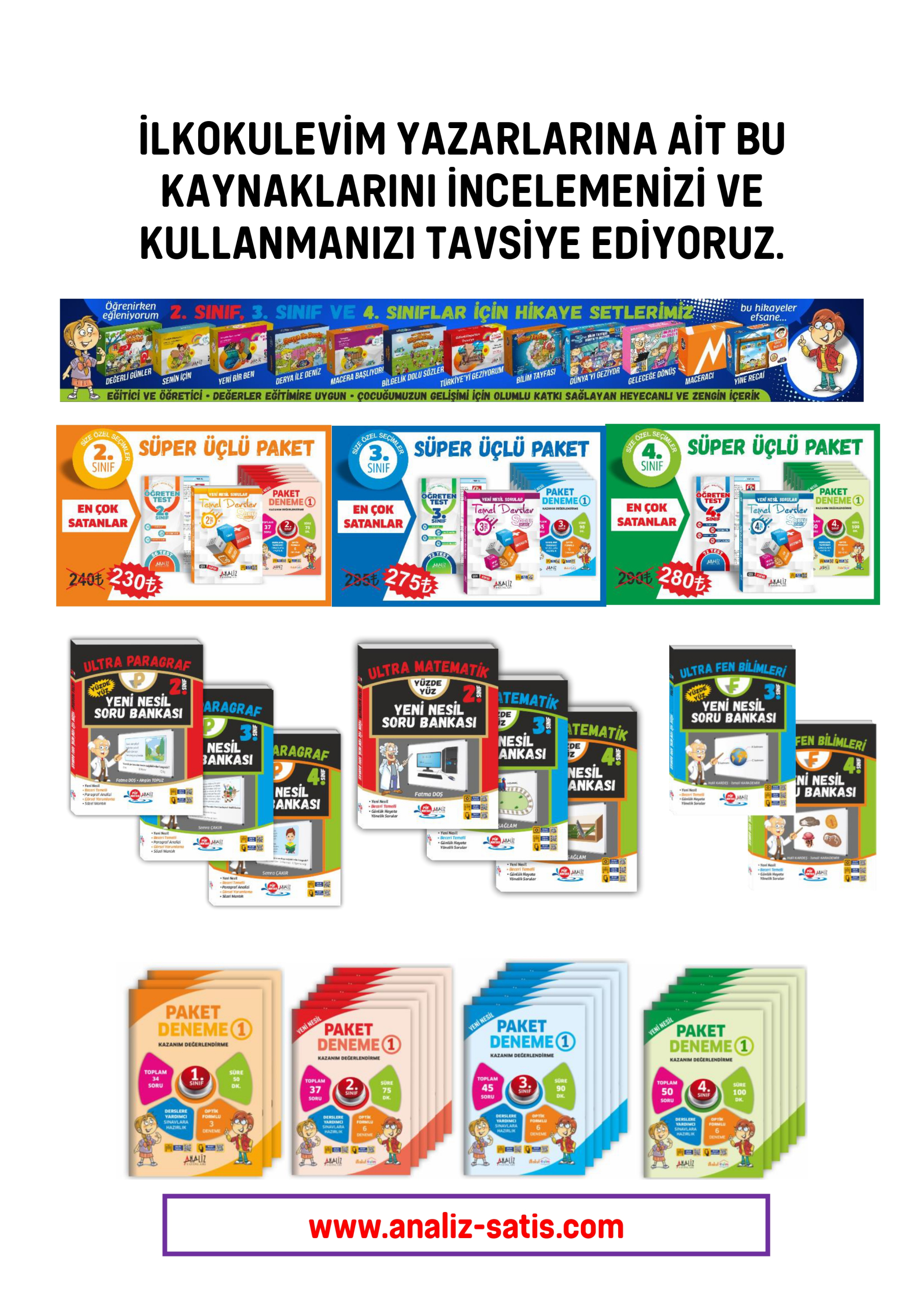 4. Sınıf Konu Tekrar Soruları Testi
