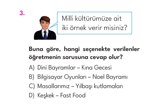 4.Sınıf 7. Hafta Değerlendirme Testi