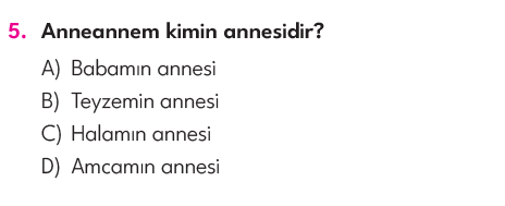 4.Sınıf 6. Hafta Değerlendirme Testi
