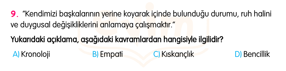 4. Sınıf Konu Tekrar Soruları Testi
