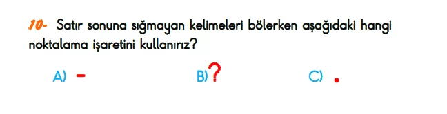 1. Sınıf Kazanım Değerlendirme Sınavı 20 Mayıs 2023