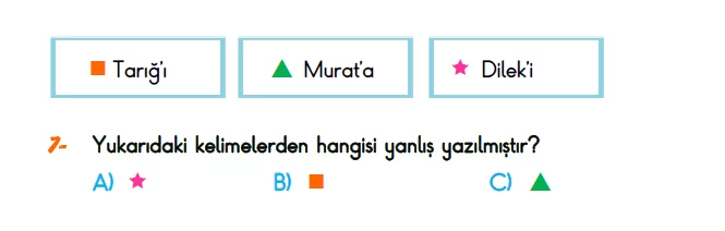 1. Sınıf Kazanım Değerlendirme Sınavı 20 Mayıs 2023